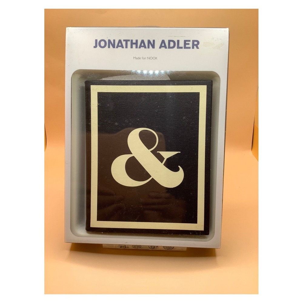 Jonathan Adler Nook 2nd Edition‎ Canvas Cover Black Ampersand